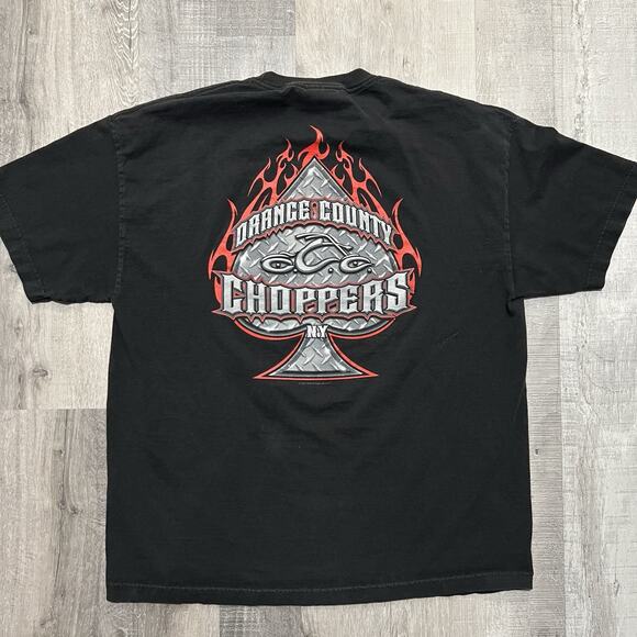 Orange County Choppers Other - Vintage Orange County Choppers T Shirt Mens XL Biker OCC Black Double Sided Y2K